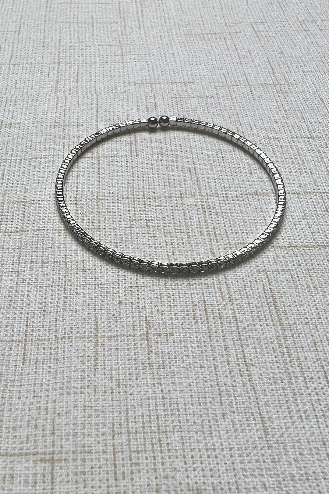 Rhinestone Coil Bracelet
