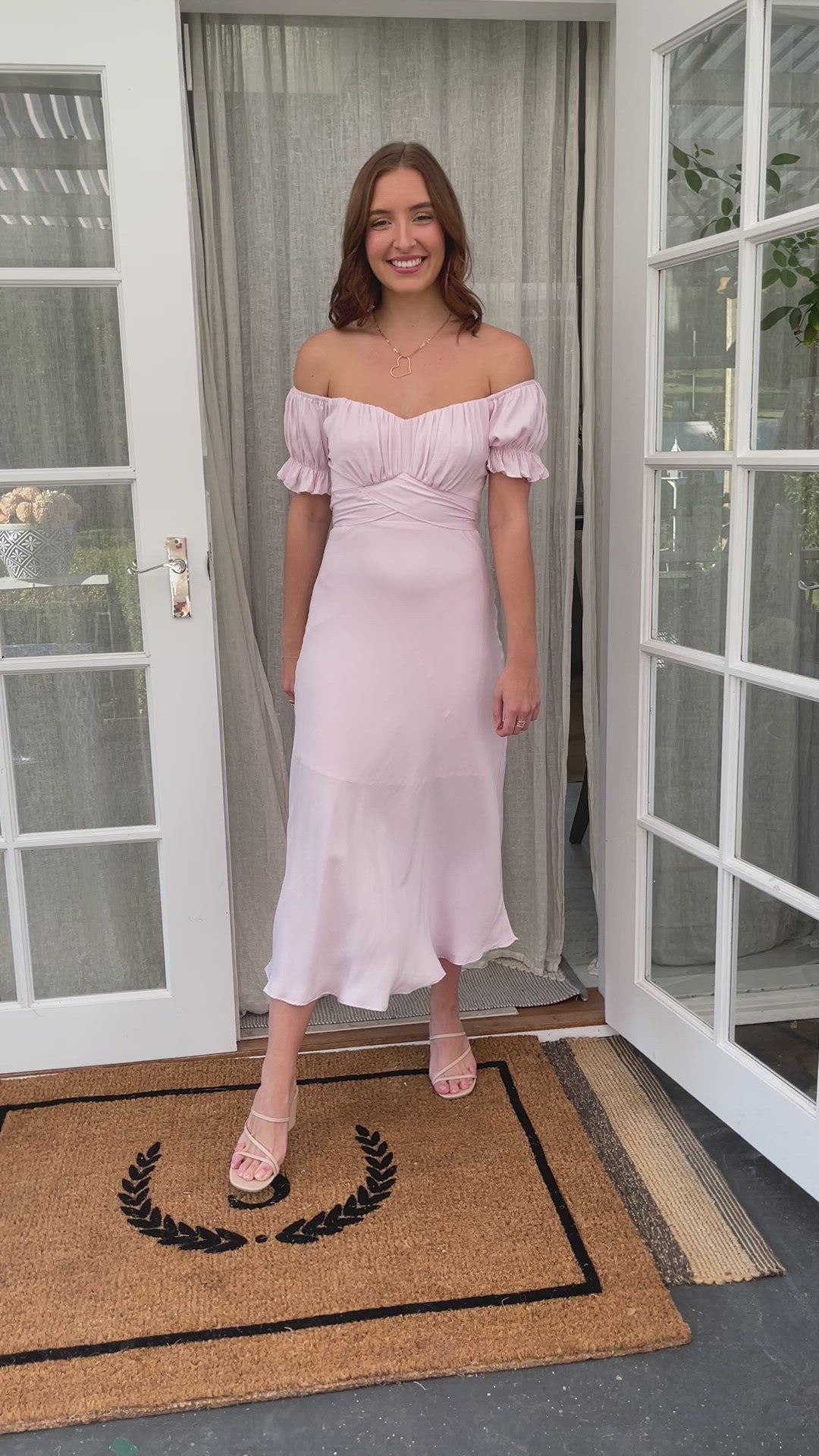 Sofia Midi Dress in Lilac