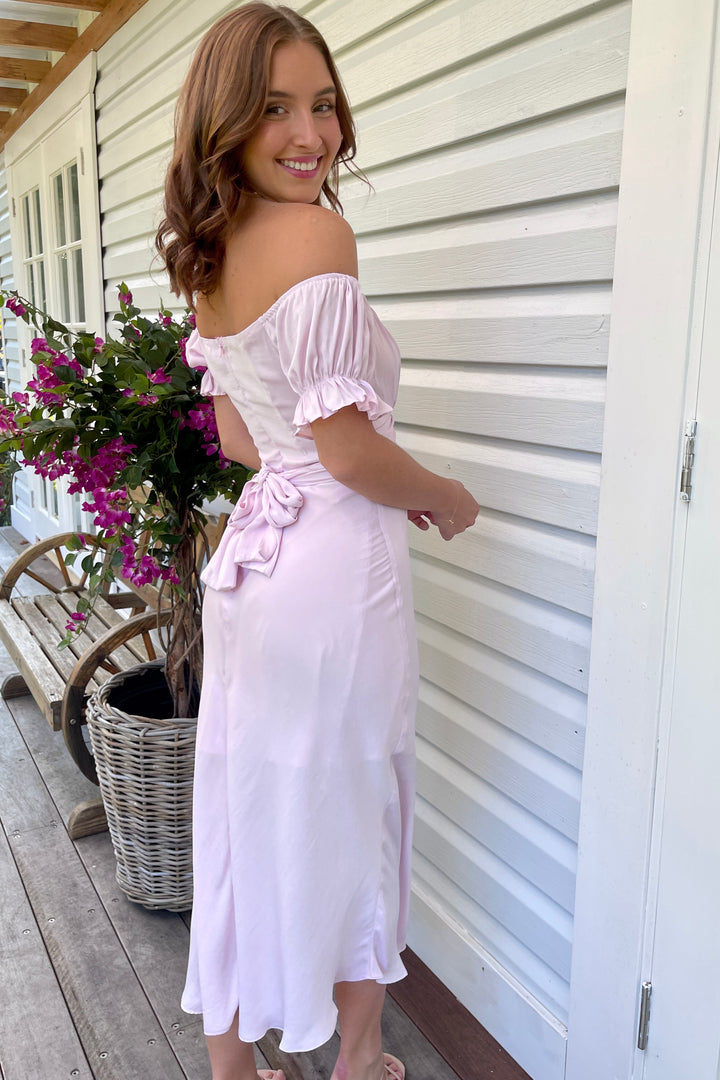 Sofia Midi Dress in Lilac